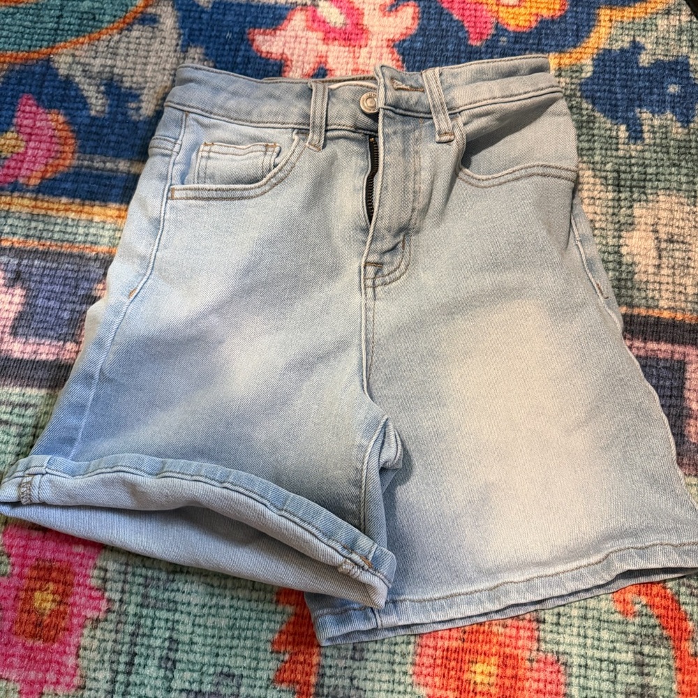 Vervet Stretchy High Waisted Denim Shorts